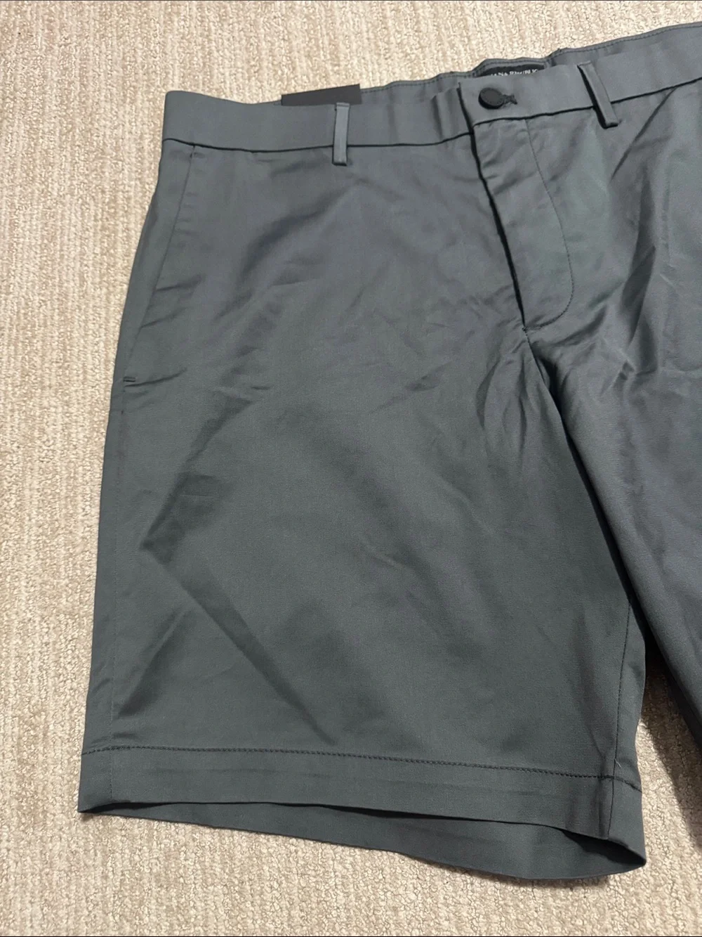 Banana Republic Mens 36 Dark Gray Core Temp Chino Shorts 9